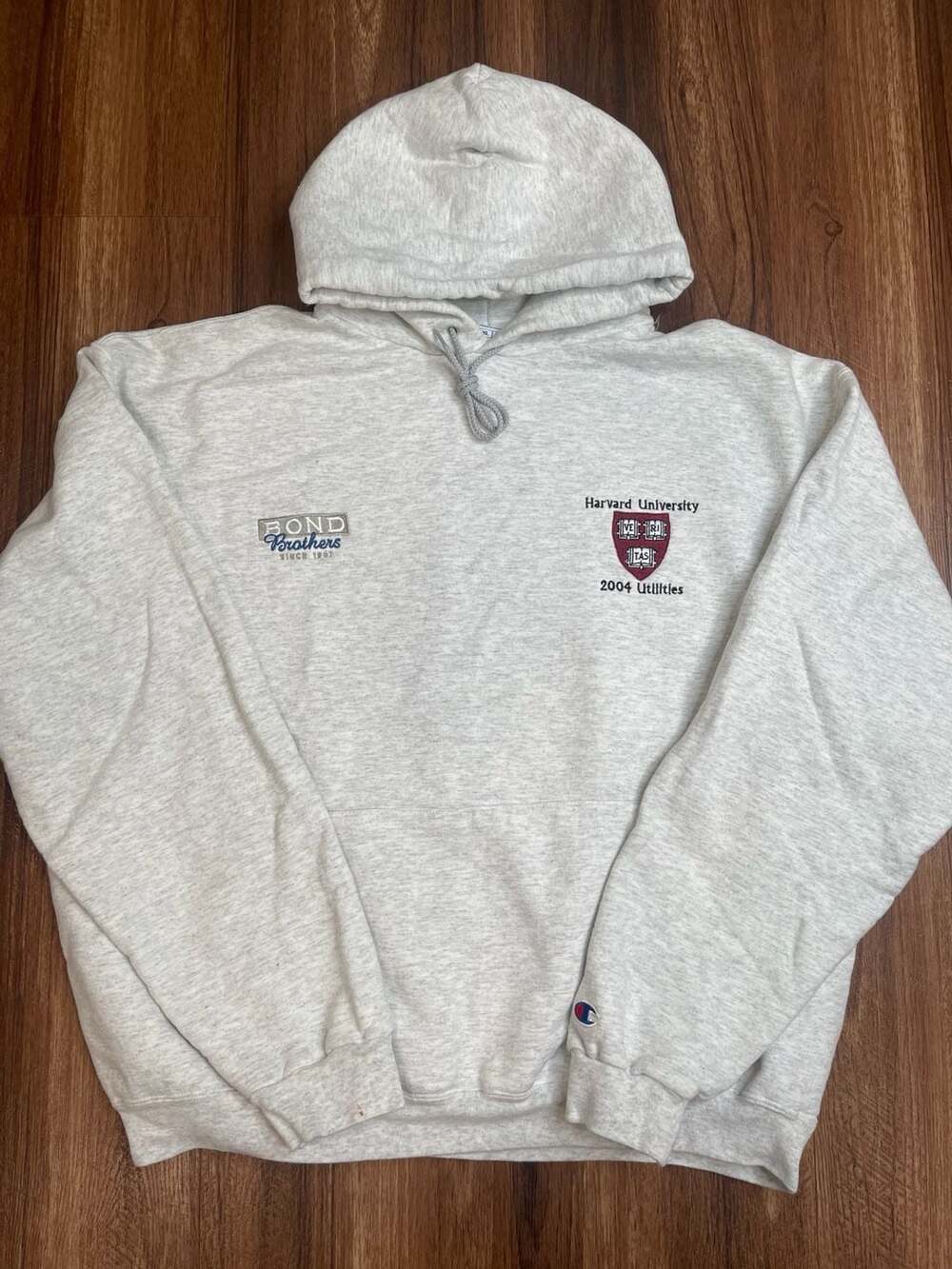 Vintage Champion Harvard University 2004 Utilities Hoodie